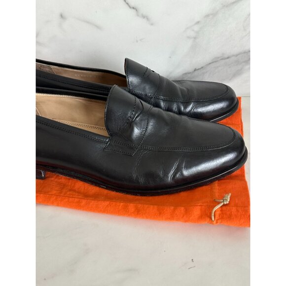 MARTIN DINGMAN Mens Black Leather Dress Shoes Sz 11.5 with storage bag - Picture 5 of 8